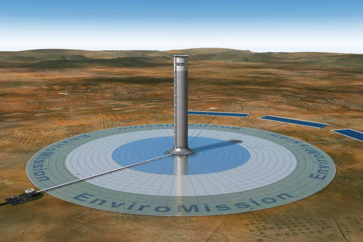 Projet de tour solaire d’une puissance de 200 MW en Australie - ©     EnviroMission   