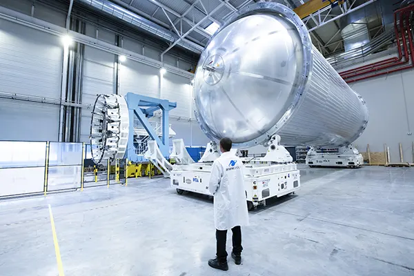 Le réservoir cryogénique d'Ariane 6 stocke l'hydrogène liquéfiée